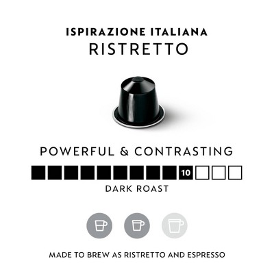 Nespresso Original Ristretto Italiano Capsules Dark Roast - 50ct