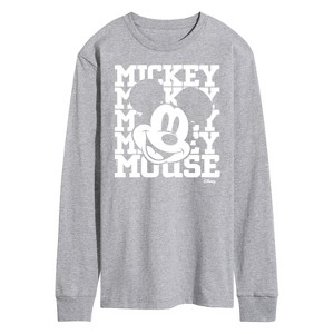 Men's - Disney - Mickey Mouse Long Sleeve Graphic T-Shirt - 1 of 4