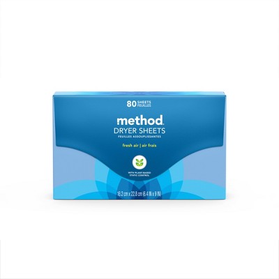 Method Fresh Air Dryer Sheets - 80ct