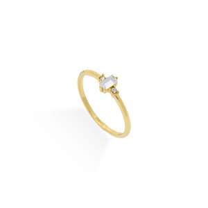 EVRY JEWELS WATERPROOF Gold or Silver Plated Stainless Steel Temptress Ring - 1 of 3