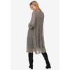 ellos Plus Size Sheer Overlay Tiered Dress - 3 of 4
