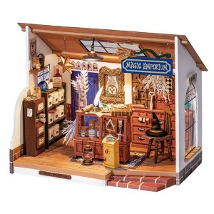ROBOTIME DIY Miniature Dollhouse Room Magic Potion Store Diorama Kit Crafts Hobbies Birthday Gifts for Boys & Girls, Multicolored, 8.5"*5.2"*6.9" - 1 of 4