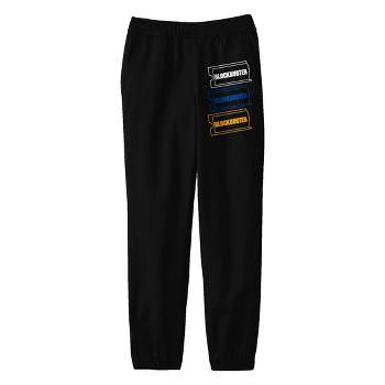 Minecraft Block Kitten With Stylized Logo Youth Black Graphic Sweatpants :  Target