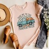 Simply Sage Market Women's Pumpkin Patch Teal Truck Short Sleeve Graphic Tee - 3 of 4