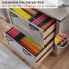 SinCiDo Farmhouse 2 Drawer File Cabinet, 30" Office Storage Cabinet w/Hanging Folders Holds A4 Letter Legal Files Size - 4 of 4