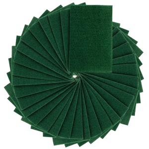 LOLA Products Pot Brite Scouring Fiber Pad, Nylon & Polyester Scrub Pad, Heavy Duty 4" x 6" Cleaning Pads, Removes Grease & Baked-On Foods, 36 Pack - 1 of 4