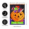 Evergreen Trick or Treat Halloween Pumpkin Bucket Applique Garden Flag 12 x 18 Inches Indoor Outdoor Decor - 4 of 4