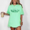 Simply Sage Market Women's This Is My Lucky Shirt Short Sleeve Garment Dyed Tee - 2 of 4