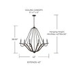 Capital Lighting Clive 6 - Light Chandelier in  Carbon Grey/BlackIron - 4 of 4