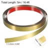 Unique Bargains Self-Adhesive Stainless Steel Mirror Finish Peel and Stick Wall Trim - 2 of 4