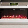 FUFU&GAGA Modern White TV Stand with Integrated 40 - inch Electronic Fireplace - Stylish Entertainment Center for Living Room - 2 of 4