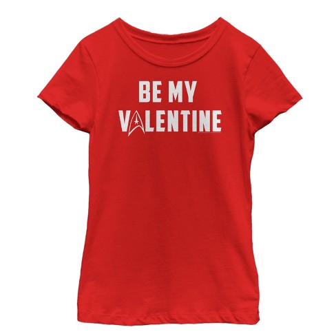 Girl's Star Trek Be My Starfleet Valentine T-Shirt - image 1 of 4