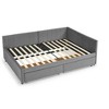 Lycvki Full Size Upholstered Tufted Bed Frame with Two Drawers and Comfortable Backrest - 2 of 4