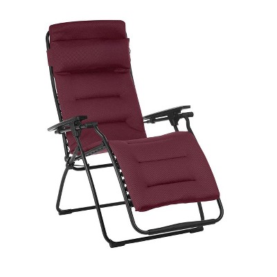Lafuma Futura Air Comfort Batyline Zero Gravity Indoor Outdoor Recliner Chair, Bordeaux