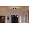 Urban Ambiance Luxury Luxe Industrial Flush-Mount Ceiling Fixture,  6"H x 12"W,  Charcoal Finish, UHP2121 - 2 of 4