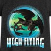 Girls' - How to Train Your Dragon - Hiccup Toothless High Flying Fitted Short Sleeve Graphic T-Shirt - 2 of 4