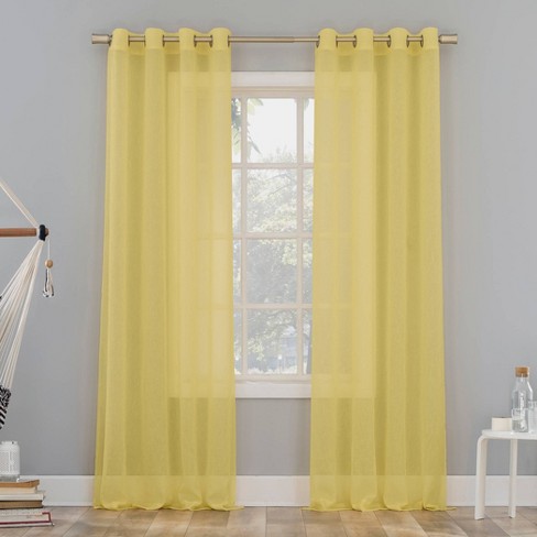 Erica Crushed Sheer Voile Grommet Curtain Panel - No. 918 - image 1 of 4