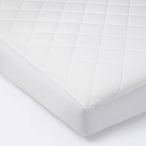 Waterproof Fitted Mini Crib Mattress Pad Cover - Cloud Island™ White