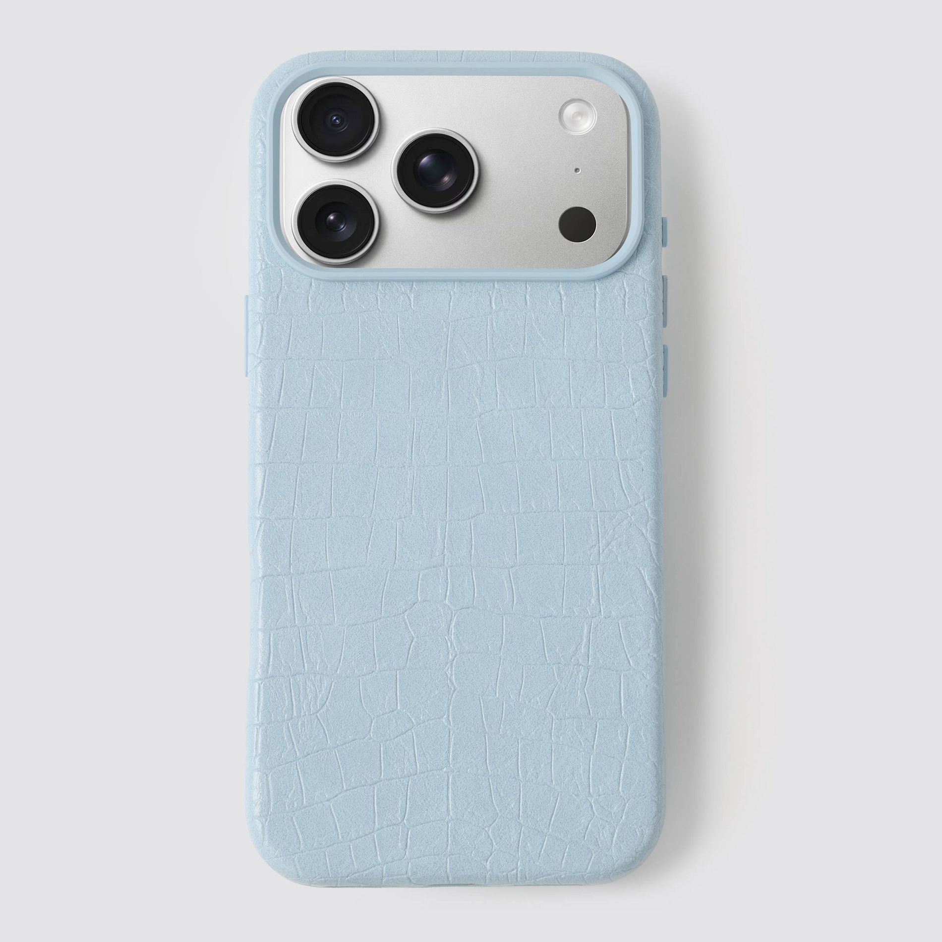 Hello Lux iPhone 17 Pro Max Phone Case - Blue Croc Wrapped