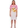 Seven Times Six Pokemon Pajama Women's Varsity Raglan Sleep Shirt V-Neck Nightgown - 2 of 4