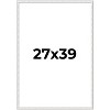 PosterPalooza | Textured White Picture Frame - UV Acrylic, Foam Board Backing, Hanging Hardware - 2 of 4