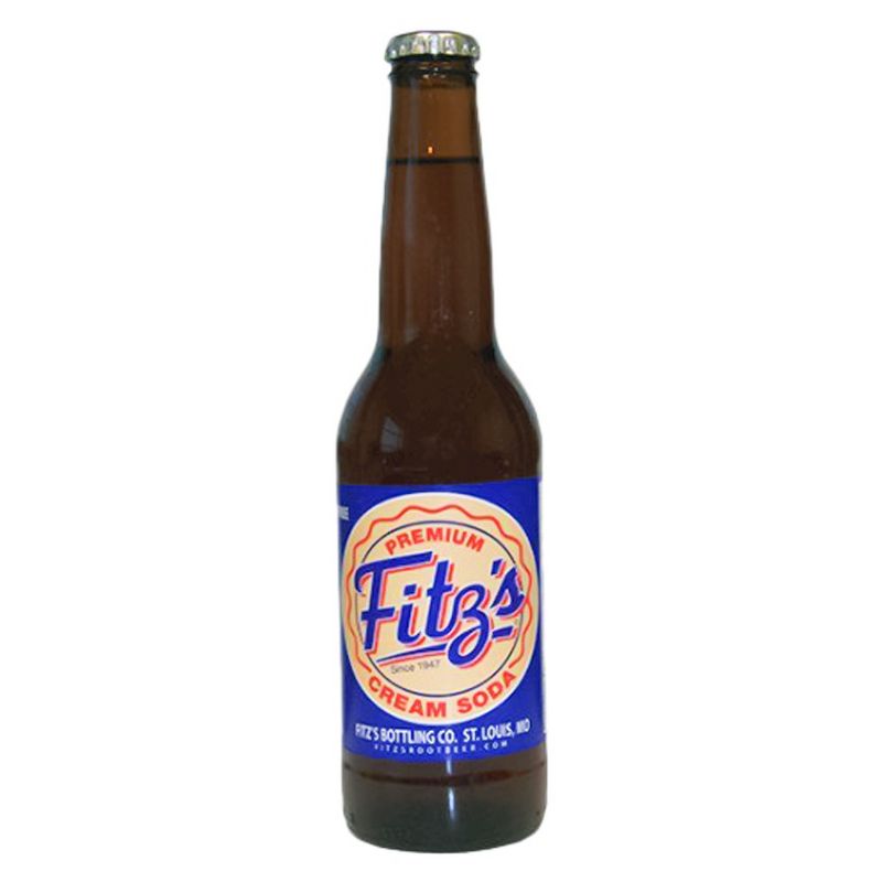 Fitz's Cream Soda - 4pk / 12 fl oz Glass Bottles, 1 of 2