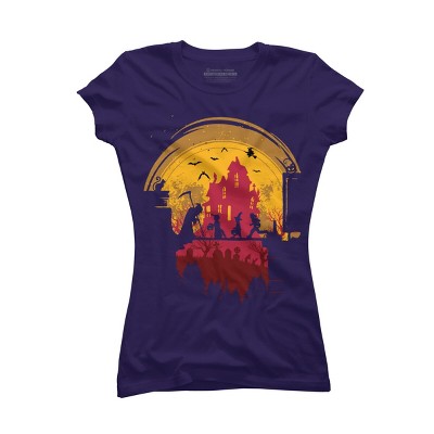 Junior's Design By Humans Trck or Treat By designpro44 T-Shirt