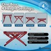 Stamina X 12" to 24" Adjustable Height Plyo Step Up Exercise Box For Home Workout with Access to Muuv, Non-Slip Surface and Workout Guide, Black/Red - 4 of 4