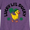 Girls' - Instant Message - St. Patrick's Day Lucky Lil Ducky Fitted Short Sleeve Graphic T-Shirt - 2 of 4
