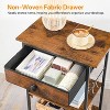 MaseiKar Printer Stand with Charging Station, 3-Tier Mobile Printer Table, Printer Cart with Fabric Drawer and S Hooks, Printer Desk with Power Outlet - 3 of 4