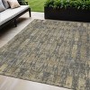 Gray Taupe And Beige Moroccan Washable Indoor Outdoor Area Rug - 2 of 4