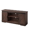 Farmhouse TV Stand for TVs Up to 65", Rustic Entertainment Center with Sliding Barn Doors - 4 of 4