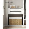 SONGMICS Storage Basket with Lid, 27.7 Gallon (105L) Storage Bin, Woven Blanket Storage Basket with Handles, Foldable, Removable Liner, Metal Frame - 2 of 4