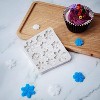 JDICTION 2-Piece 3D Snowflake Silicone Mold Set for Fondant, Polymer Clay, Resin Crafting, Cupcake and Cake Decoration (Gray) - 4 of 4
