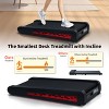 FIONECA 7¡ã Incline Walking Pad Treadmill ¨C 2.55HP, LED Display, Compact Under Desk Design, 220 lbs Capacity - 3 of 4