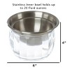 Cold Dip Bowl-Chilled Serving Dish with Ice Chamber-Servingware Container For Dip, Hummus, Dressing, Salsa, Guacamole, and More by Classic Cuisine - 4 of 4