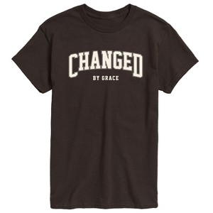 Men's - Instant Message - Changed By Grace Collegiate Short Sleeve Graphic T-Shirt - 1 of 4