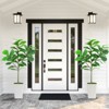 Artificial Fiddle Leaf Fig Tree, Faux Fiddle Leaf Fig Tree with Tall White Planter - 3 of 4