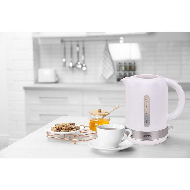 Courant 1.7 Liter Cordless Electric Kettle -White, 2 of 4