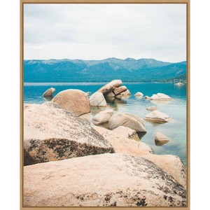 23" x 28" Lake Tahoe Dreams by Sonja Quintero Framed Canvas Wall Art Print - Amanti Art: Modern Decor, Polystyrene Frame - 1 of 4