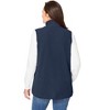 Woman Within Plus Size Zip-Front Microfleece Vest - 3 of 4