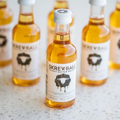 Skrewball Peanut Butter Flavored Whiskey - 50ml Bottle