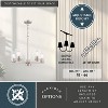 VAXCEL Park Ridge 5-Light 21 in Wide Round Chandelier, Clear Glass Shade, LED Compatible - 4 of 4