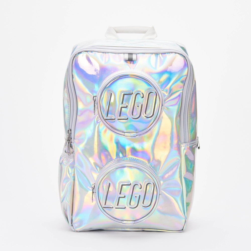 Photos - Travel Accessory Lego Brick Kids' 15" Backpack - Holographic 