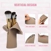 Unique Bargains Portable Stand-Up Silicone Travel Makeup Brush Bag 1 Pc - 3 of 4