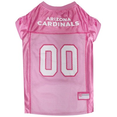 NFL Arizona Cardinals Pets First Pink Pet Football Jersey - Pink XS