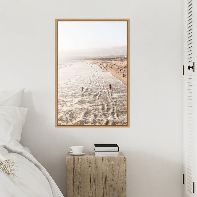 Sylvie Maple Framed Vertical Canvas Beach Landscape Print, 23 x 33