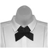 Women's Solid Color 1.75" W x Up to 19" L Crossover Tie Uniform Adjustable Neck tie - 2 of 3