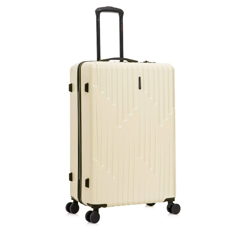 InUSA Drip Lightweight Hardside Large Checked Spinner Suitcase - Sand, 6 of 19