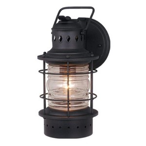 Vaxcel Hyannis 1 - Light Sconce in  Textured Black - 1 of 4